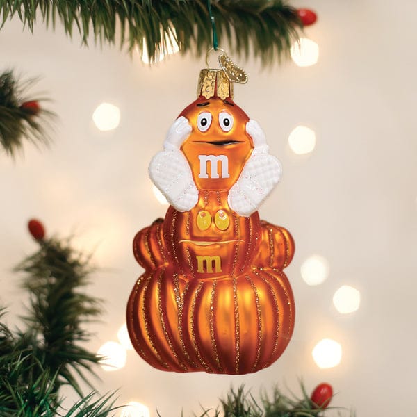Old World Christmas M&M'S Orange Autumn Ornament
