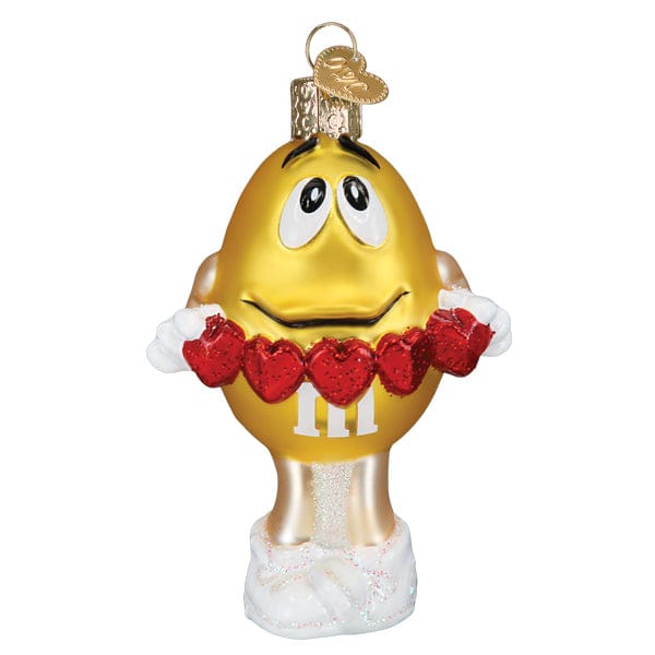 Old World Christmas M&M'S Yellow Love You Ornament