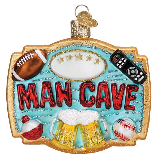 Old World Christmas Man Cave Ornament