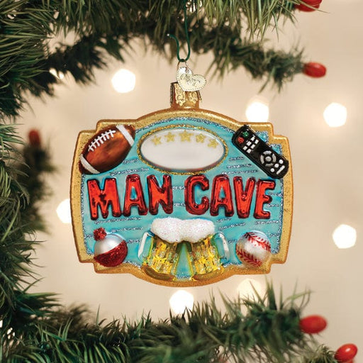 Old World Christmas Man Cave Ornament