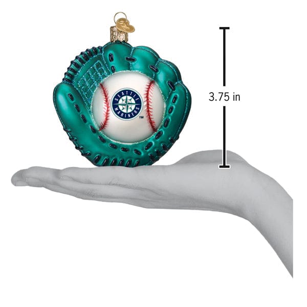 Old World Christmas Mariners Baseball Mitt Ornament