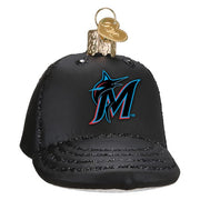 Old World Christmas Marlins Baseball Cap Ornament