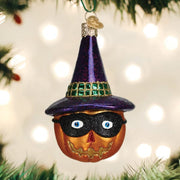 Old World Christmas Masked Witch Jack O'lantern Ornament
