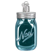 Old World Christmas Mason Jar Ornament