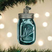 Old World Christmas Mason Jar Ornament