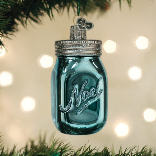 Old World Christmas Mason Jar Ornament