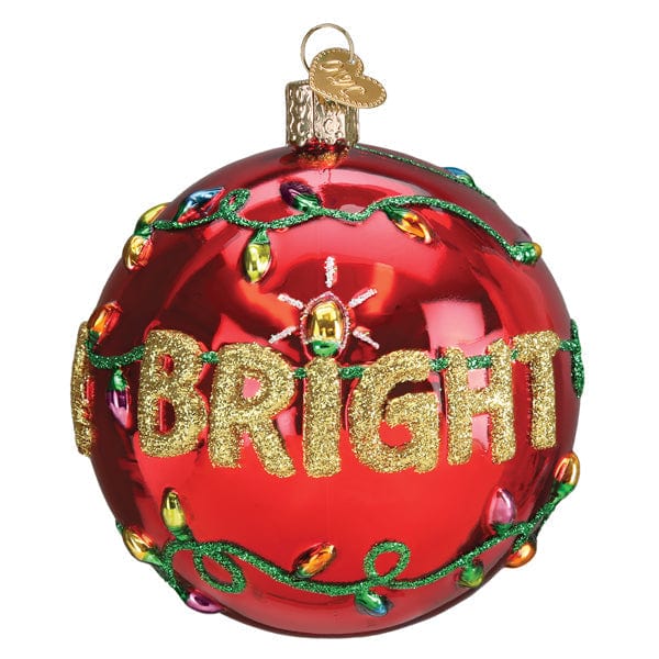 Old World Christmas Merry & Bright Round Ornament