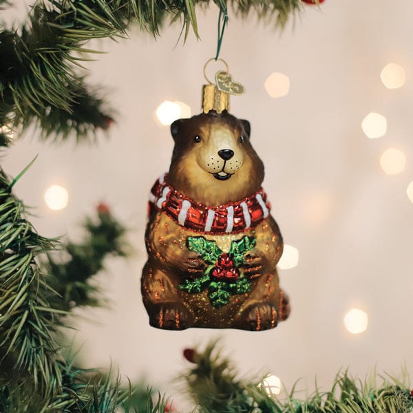 Old World Christmas Merry Marmot Ornament