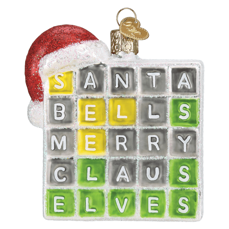 Old World Christmas Merry Words Ornament