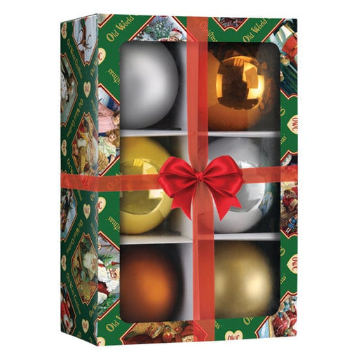 Old World Christmas Metallics Balls - 3.5" 6 Count Ornament