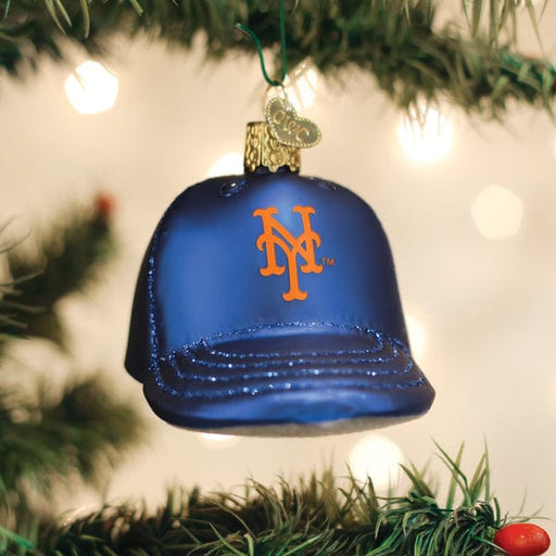 Old World Christmas Mets Baseball Cap Ornament
