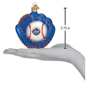 Old World Christmas Mets Baseball Mitt Ornament