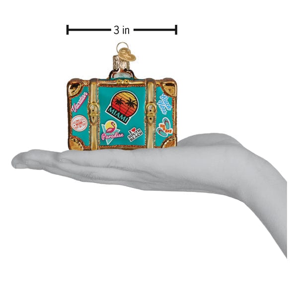 Old World Christmas Miami Suitcase Ornament