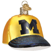 Old World Christmas Michigan Baseball Cap Ornament