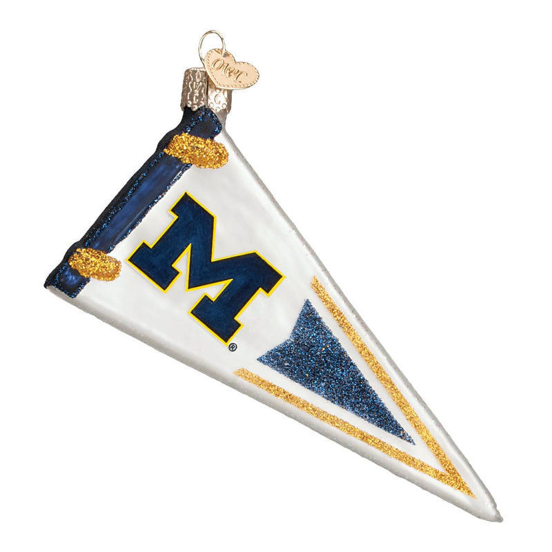 Old World Christmas Michigan Pennant Ornament
