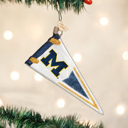 Old World Christmas Michigan Pennant Ornament