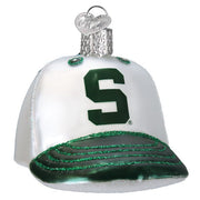 Old World Christmas Michigan State Baseball Cap Ornament