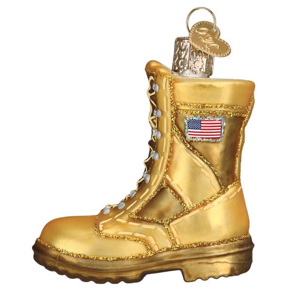 Old World Christmas Military Boot Ornament