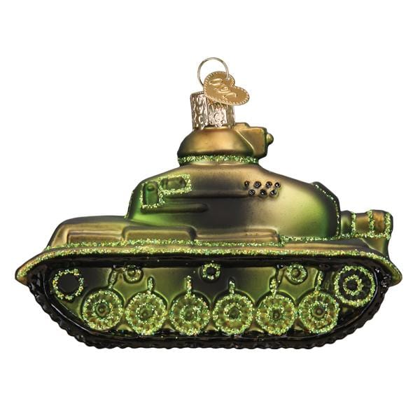 Old World Christmas Military Tank Ornament