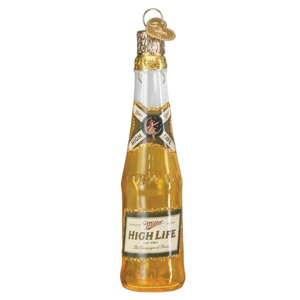 Old World Christmas Miller High Life Bottle Ornament