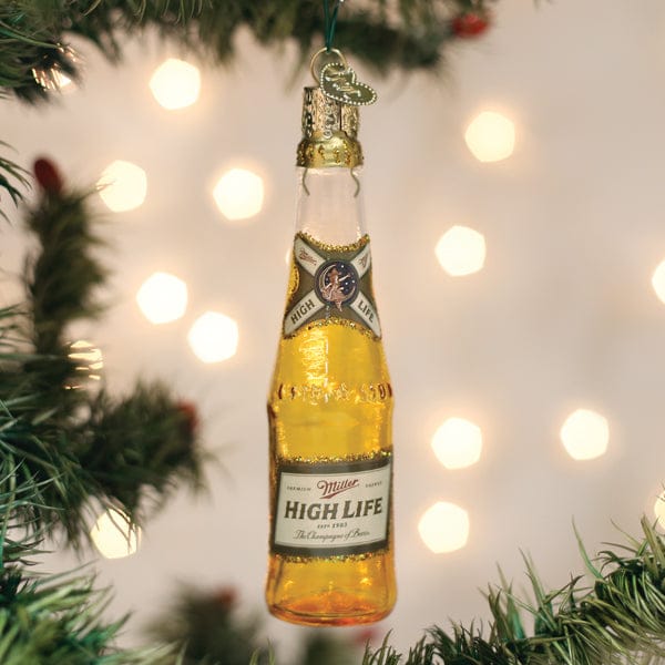 Old World Christmas Miller High Life Bottle Ornament
