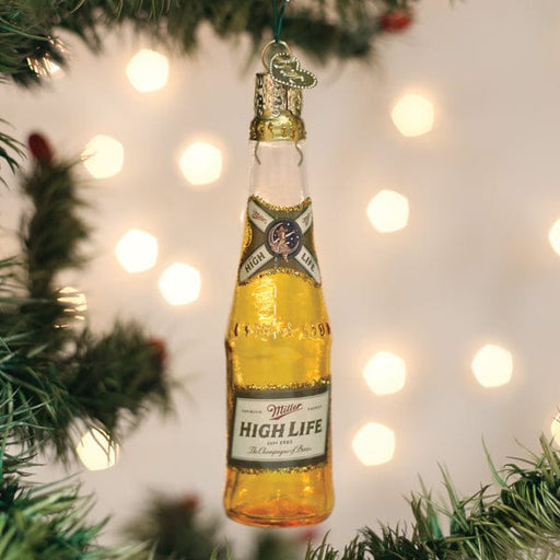 Old World Christmas Miller High Life Bottle Ornament