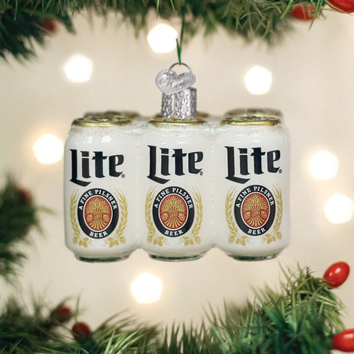 Old World Christmas Miller Lite Six Pack Ornament