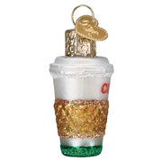 Old World Christmas Mini Coffee To Go Ornament