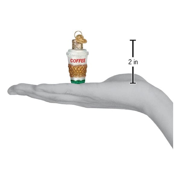 Old World Christmas Mini Coffee To Go Ornament