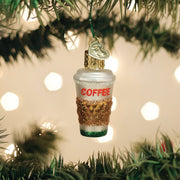 Old World Christmas Mini Coffee To Go Ornament