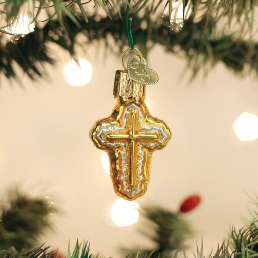 Old World Christmas Mini Cross Ornament