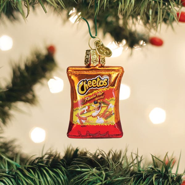 Old World Christmas Mini Flamin' Hot Cheetos Ornament