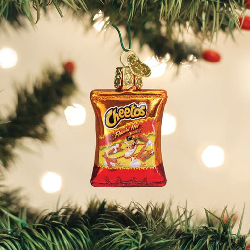 Old World Christmas Mini Flamin' Hot Cheetos Ornament