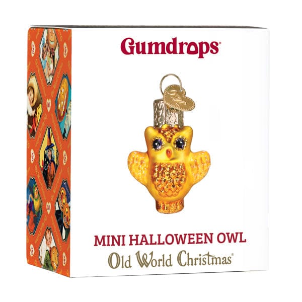 Old World Christmas Mini Halloween Owl Ornament