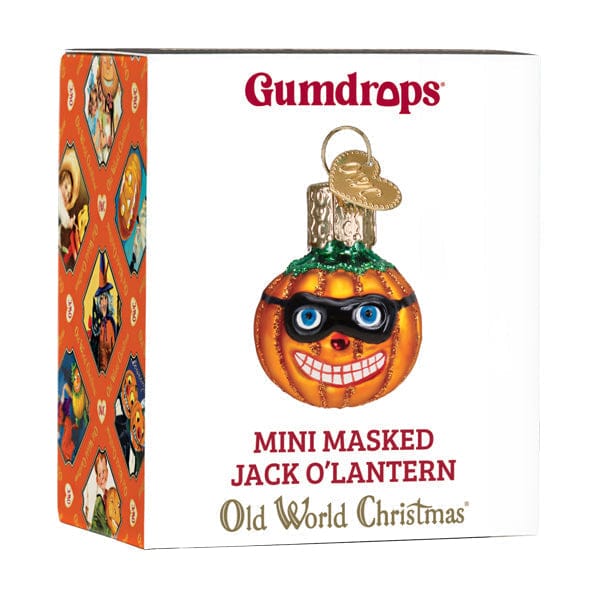 Old World Christmas Mini Masked Jack O'lantern Ornament