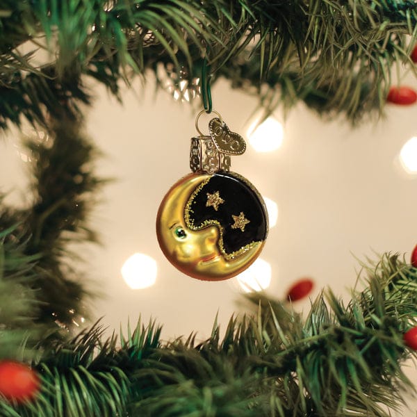 Old World Christmas Mini Moon Ornament