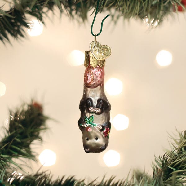 Old World Christmas Mini Opossum Ornament
