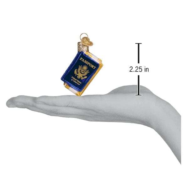 Old World Christmas Mini Passport Ornament