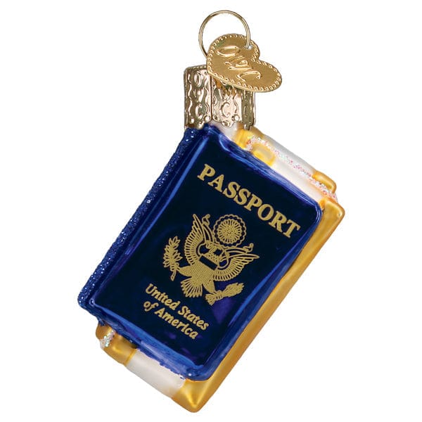 Old World Christmas Mini Passport Ornament