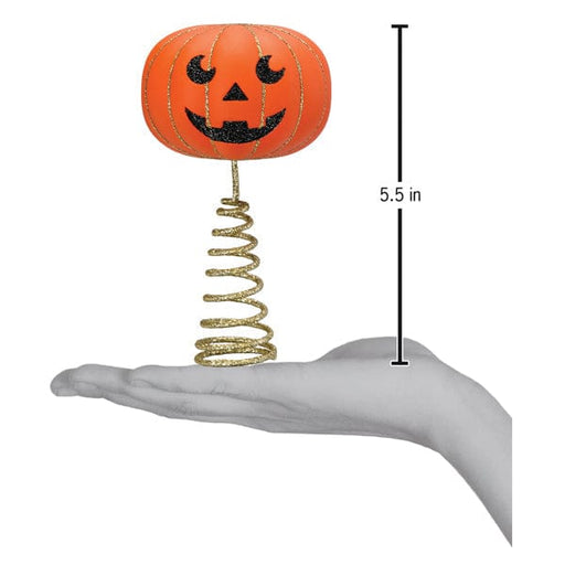 Old World Christmas Mini Pumpkin Head Tree Topper