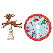 Old World Christmas Mini Rudolph Tree Topper & Skirt