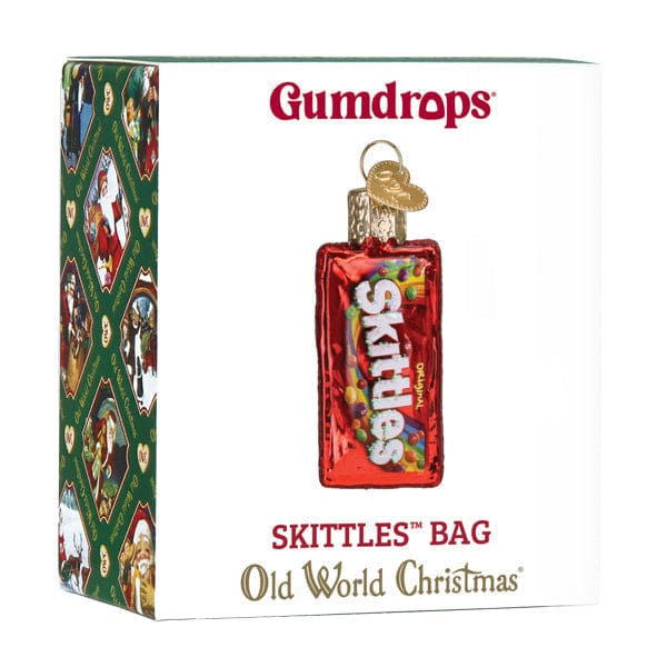 Old World Christmas Mini SKITTLES Bag Ornament