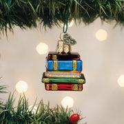 Old World Christmas Mini Stack Of Books Ornament