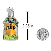 Old World Christmas Mini Tombstone Ornament
