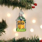 Old World Christmas Mini Tombstone Ornament