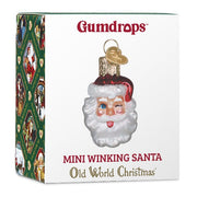 Old World Christmas Mini Winking Santa Ornament