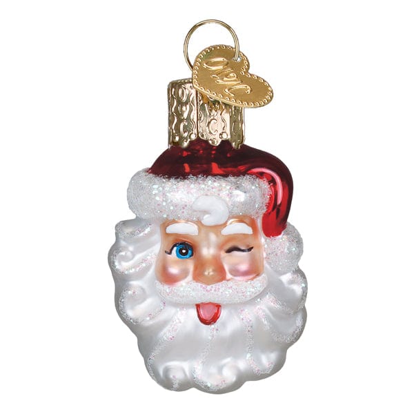 Old World Christmas Mini Winking Santa Ornament