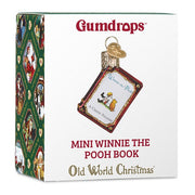 Old World Christmas Mini Winnie-The-Pooh Book Ornament