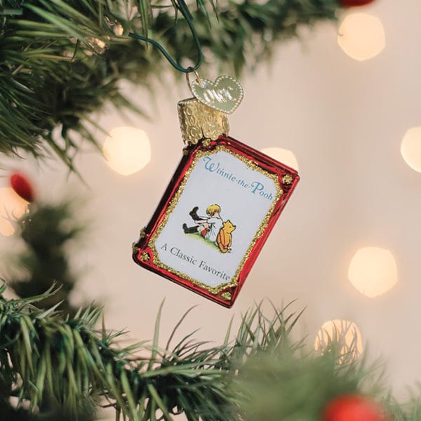 Old World Christmas Mini Winnie-The-Pooh Book Ornament