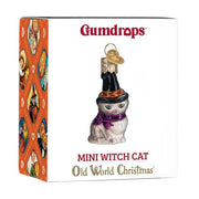 Old World Christmas Mini Witch Cat Ornament
